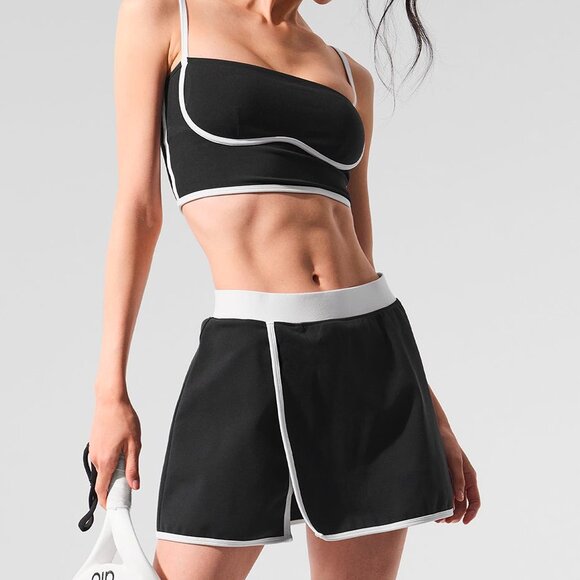 ALO Yoga Dresses & Skirts - Alo Yoga Set Airbrush Streamlined Bra Tank And Airbrush Streamlined Skirt Black